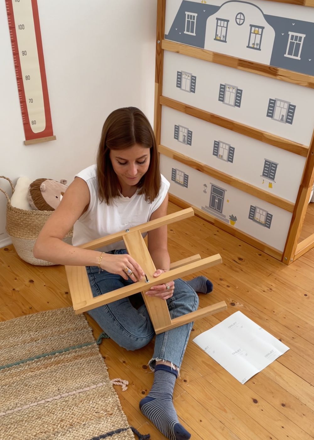 Anleitung Ikea Lätt Kinderstuhl bekleben